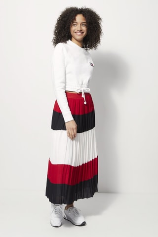 Sweat court en coton biologique Blanc