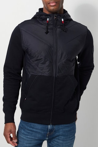 Sweat bi-matière Bleu nuit