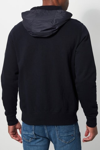 Sweat bi-matière Bleu nuit