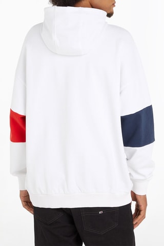 Sweat à capuche en coton biologique - Blanc