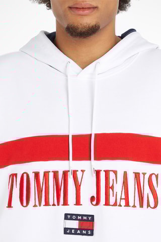 Sweat à capuche en coton biologique - Blanc