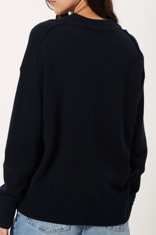 Sweat en laine et alpaga Bleu