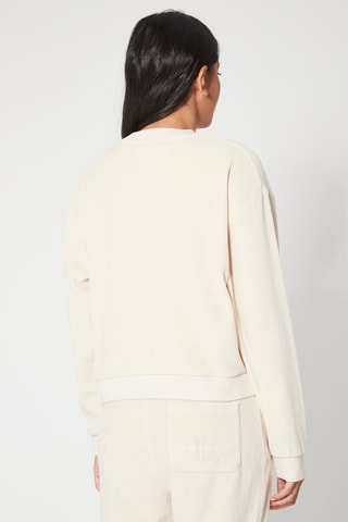 Sweat en velours - Beige