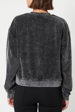 Sweat en velours - Anthracite