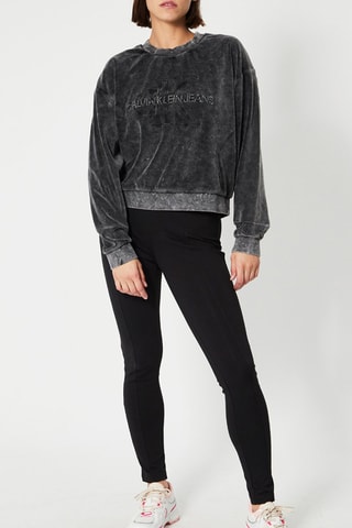 Sweat en velours - Anthracite