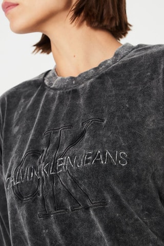 Sweat en velours - Anthracite