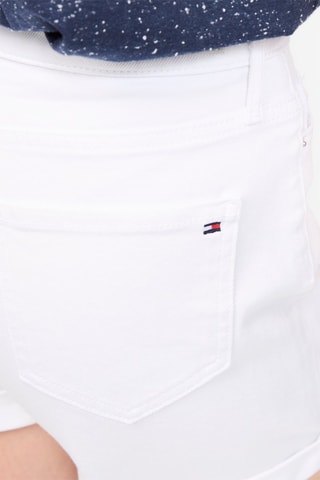 Short en jean Blanc
