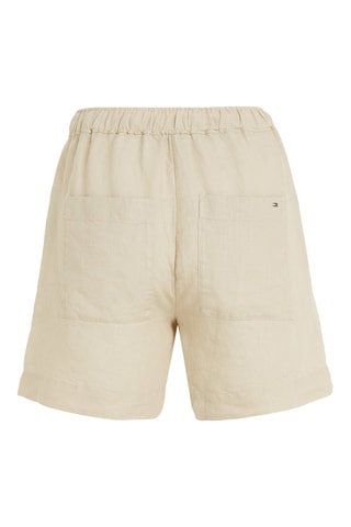 Short en lin Beige