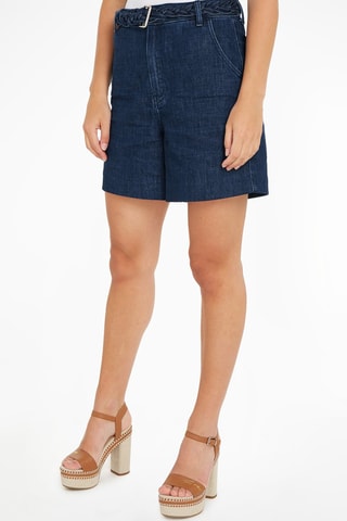 Short en jean Bleu marine