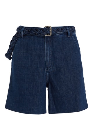 Short en jean Bleu marine