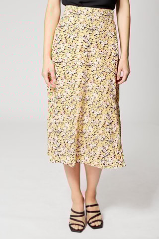 Jupe midi Beige et noir