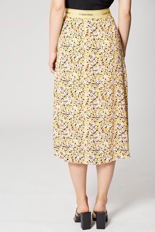 Jupe midi Beige et noir