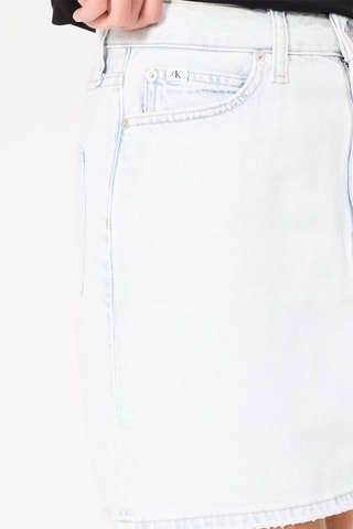 Jupe droite en jean Bleu clair