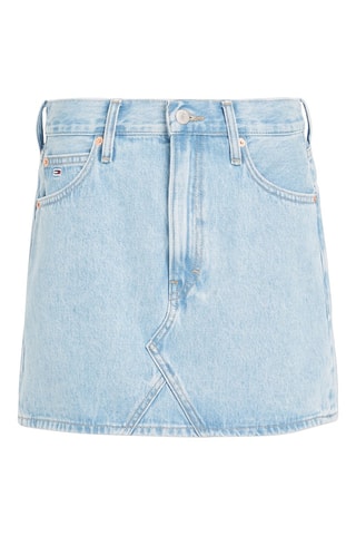 Jupe droite en jean Bleu clair