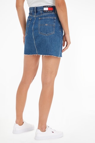Jupe droite en jean Bleu marine