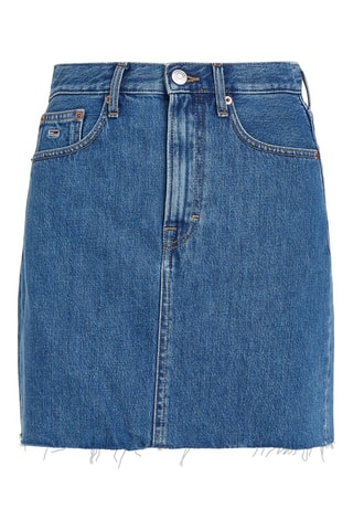 Jupe droite en jean Bleu marine