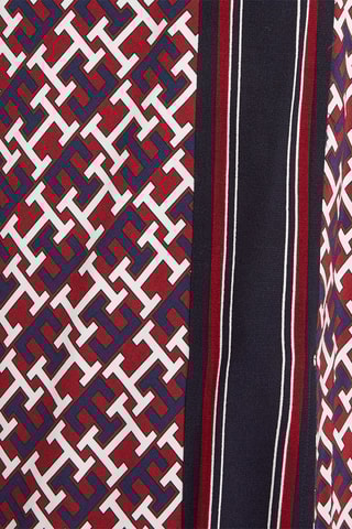 Jupe trapèze Bleu marine et rouge
