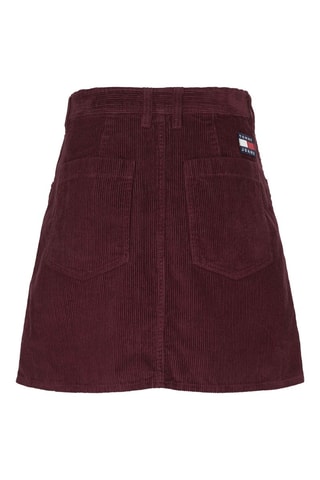 Jupe droite en velours Bordeaux