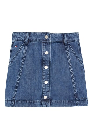 Jupe droite en jean Bleu clair