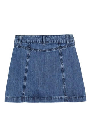 Jupe droite en jean Bleu clair