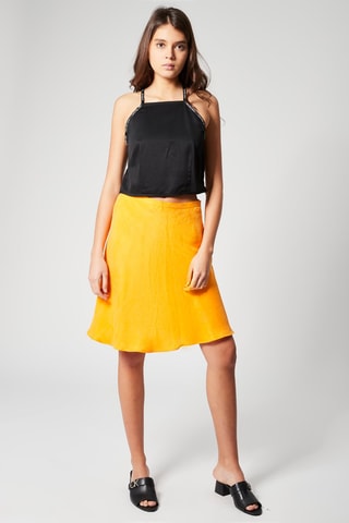 Jupe droite - Orange