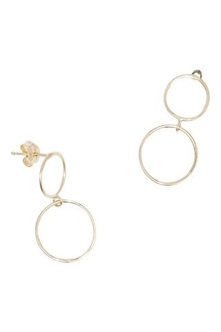 Boucles d'oreilles Duo cerclés Or jaune