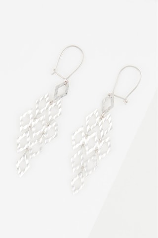 Boucles d'oreilles Crazy 
Or blanc