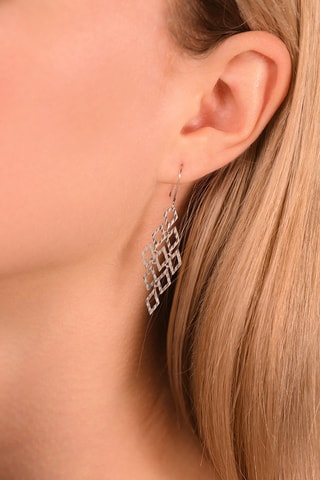 Boucles d'oreilles Crazy 
Or blanc