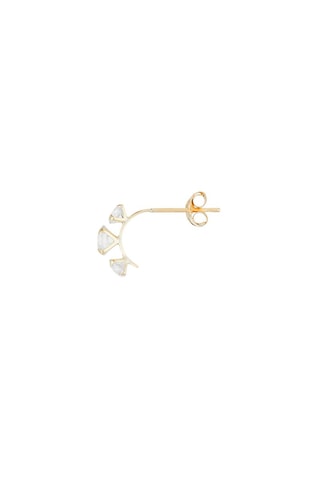 Boucles d'oreilles Puces brillantes Or jaune