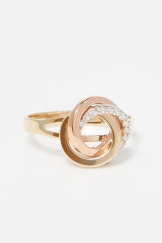 Bague Croisade Or jaune, or rose et or blanc