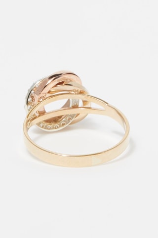 Bague Croisade Or jaune, or rose et or blanc