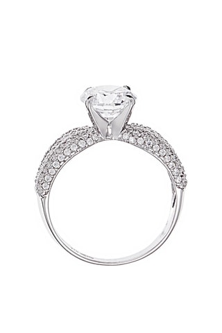 Bague Don d'amour   Or blanc