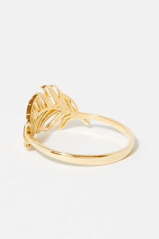 Bague "Feuille" Or jaune