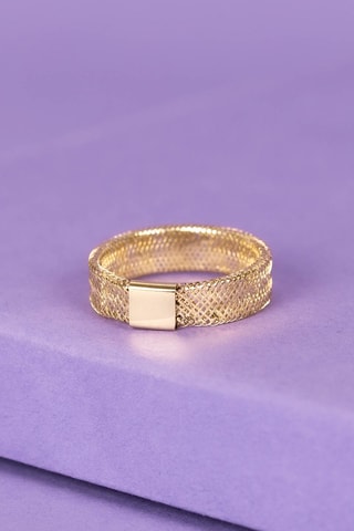 Bague Anneau Scintillant Or jaune