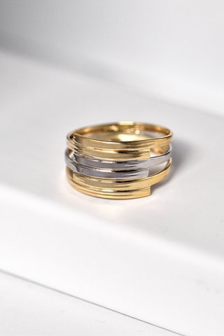 Bague Maden Or jaune et or blanc