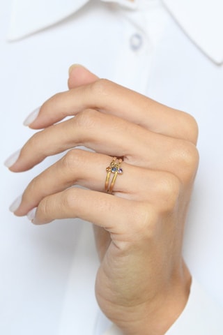 Bague Pierrettes de couleurs Or jaune