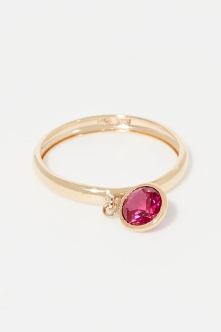 Bague Médaillon Rouge Or jaune