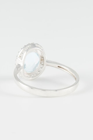 Bague Margate 
Or blanc et topaze