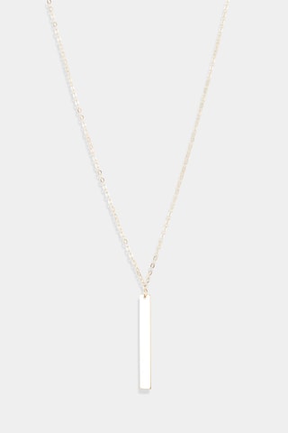 Collier Bar Or Jaune