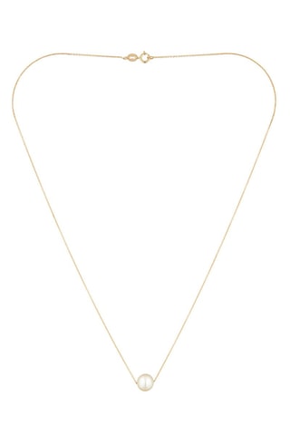 Collier Single pearl Or jaune et perle naturelle