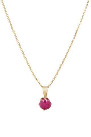 Pendentif Puce Or jaune et rubis