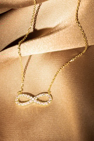 Collier Infinity Or jaune