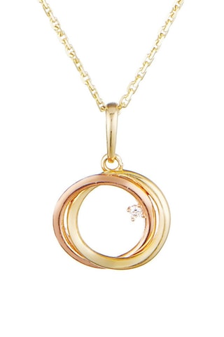 Pendentif Trianon Or jaune et or rose