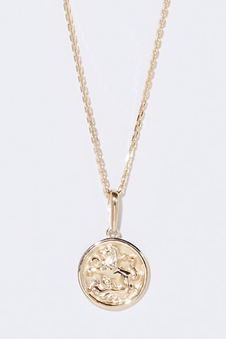 Pendentif Astro Lisse Lion Or jaune