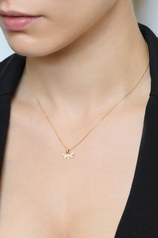 Pendentif Petite Libellule Or jaune
