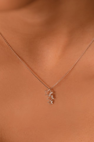 Pendentif Constellation Or blanc