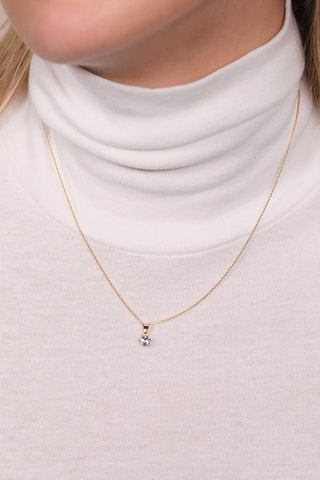 Pendentif Puce Or jaune et topaze
