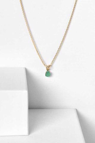 Pendentif Puce émeraude Or jaune et émeraude