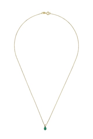 Pendentif Puce émeraude Or jaune et émeraude