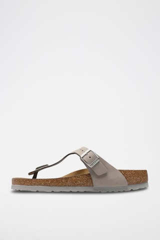 Tongs en cuir  Gizeh Fe - Gris
